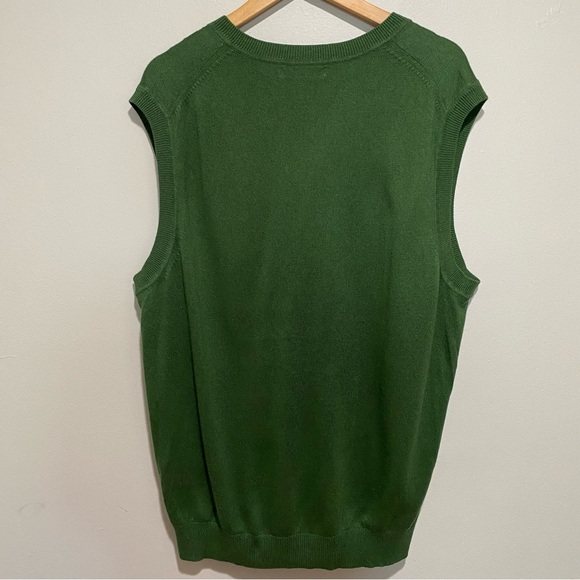 Banana Republic Silk Cashmere Green V-Neck‎ Sweater Vest Size L - Picture 6 of 14